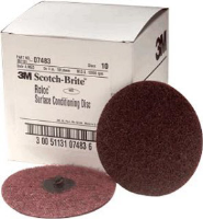 3M 07483 4” Medium Roloc Surface Conditioning Discs, 10 Ct.