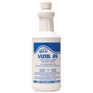 Quest Chemical 288 Vizol 26 Toilet Bowl Cleaner, 1Qt,12/Cs. Quest Chemical 288 Vizol 26 Toilet Bowl Cleaner, 1Qt,12/Cs.
