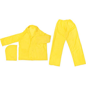 MCR Safety O503 Zodiac 3 Pc. Rain Suit, .10mm Yellow, L