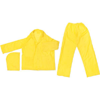 MCR Safety O503 Zodiac 3 Pc. Rain Suit, .10mm Yellow, L