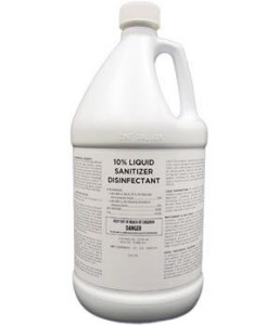 Total Solutions 172 10% Liquid Sanitizer Disinfectant, 4 Gal/ Cs