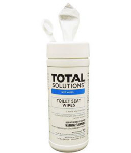 Total Solutions 1500 Toilet Seat Wipes, 6 x 6" 160 Ct., 6/Cs. Total Solutions 1500 Toilet Seat Wipes, 6 x 6" 160 Ct., 6/Cs.
