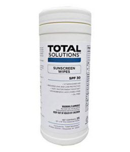 Total Solutions 1559 SunScreen Wipes, 6" X 8", 12/Cs Total Solutions 1559 SunScreen Wipes, 6" X 8", 12/Cs