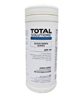 Total Solutions 1559 SunScreen Wipes, 10" X 12", 6/Cs