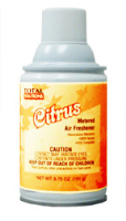 Total Solutions 8425 Citrus Metered Air Freshener, 12 oz cans, 6.75 oz net wt. 12/Cs