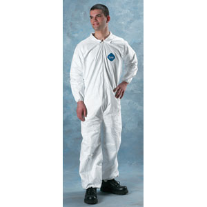 Lakeland 01417 Tyvek Coverall - Zip, Elast. Wrist/Ankle, 25/Cs. L