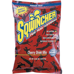 Sqwincher 016401 5 Gal. Powder Packs, Cherry,16/Cs.