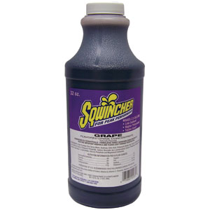 Sqwincher 020222 32 oz Liquid Concentrate, Grape,12/Cs.