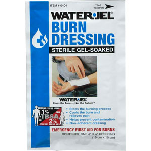 Water-Jel 040460 4&#34; x 4&#34; Burn Dressings (15/Box)