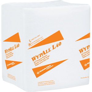 Kimberly Clark 05600 Wypall® L40 Wipers, 1/4 Fold, White, 12 Packs/56 ea Kimberly Clark 05600 Wypall® L40 Wipers, 1/4 Fold, White, 12 Packs/56 ea