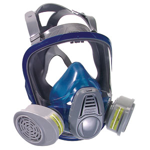 MSA 10028997 Advantage® 3200 Twin Port Respirator,Rubber Harness, L