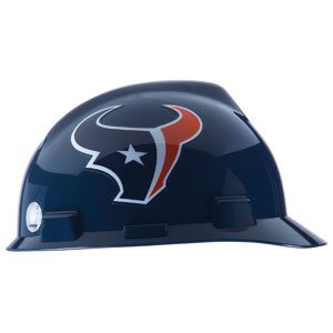 MSA 10031348 V-Gard&reg; Hard Hat w/1-Touch&reg;, Houston Texans