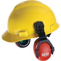 MSA 10061535 XLS Earmuffs for Slotted Caps (NRR-23dB)