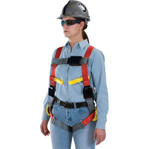 MSA 10070423 ArcSafe&reg; Harness,TB Leg Straps, Hip/Front D-Rings, Std.