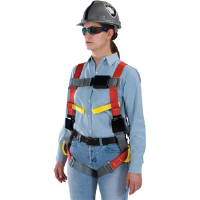 MSA 10070423 ArcSafe® Harness,TB Leg Straps, Hip/Front D-Rings, Std.