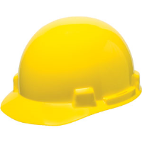MSA 10074069 SmoothDome™ Slotted Cap w/4 Point Fas-Trac®, Yellow