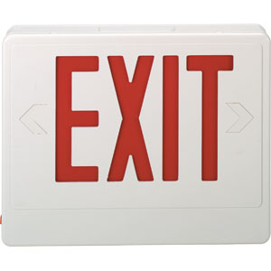 AC RED EXIT SIGN, 120V Only