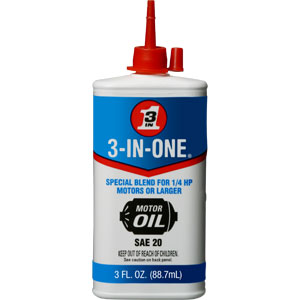 WD-40 10145 3-IN-ONE® 3 oz Motor Oil, 24/Cs. WD-40 10145 3-IN-ONE® 3 oz Motor Oil, 24/Cs.