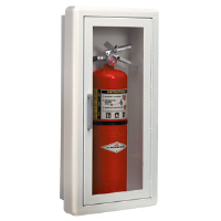 JL Industries 1817F10 Amber/Full Glass 2.5 Trim Extinguisher Cabinet