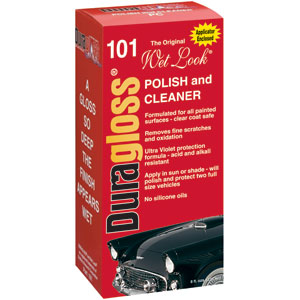 Duragloss 101 Wet Look&reg; Auto Polish and Cleaner, 8oz,6/Cs.