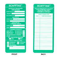Brady 104113 Scafftag® Green Inspection Inserts