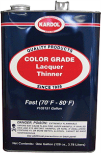 Kardol 105151 Fast Color Grade Lacquer Thinner, Gal.