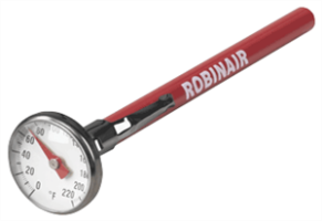 Robinair 10597 Dial Thermometer, 1" Face