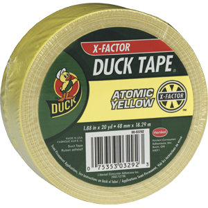 Duck Brand 1061070 Duct Tape 1.88" x 15 yd, Atomic Yellow Duck Brand 1061070 Duct Tape 1.88" x 15 yd, Atomic Yellow