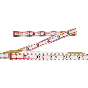 Cooper Tools 1066D Red End&reg; Engineer&#39;s Scale Wood Rule,5/8&#34; x 6&#39;