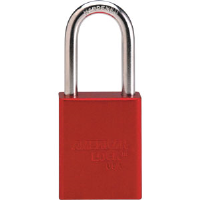 American Lock A1106 1 1/2" Aluminum Padlock, Red