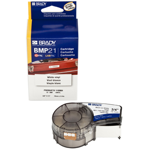Brady 110904 BMP™21 Mobile Printer Labels,B580 Vinyl,3/4",21' Brady 110904 BMP™21 Mobile Printer Labels,B580 Vinyl,3/4",21'