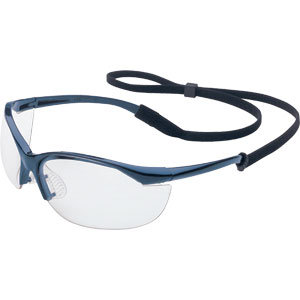 Sperian 11150904 Vapor&reg; Safety Eyewear,Blue, Silver Mirror