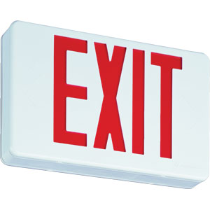 Lithonia LED Red Exit Sign w/Battery Backup