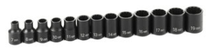 Grey Pneumatic 1203M 3/8" Drive 13 Pc. 12 Pt. Socket Set