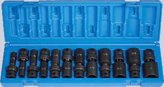 Grey Pneumatic 1212UD 12 Pc. 3/8'' Deep Fractional Universal Set