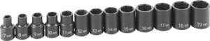 Grey Pneumatic 1213M 13 Pc. 3/8&#39;&#39; Drive Standard Length Metric Set 