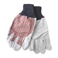 MCR Safety 1235 Split Leather Gloves,Knit Wrist w/o Knuckle Strap,(Dz.)