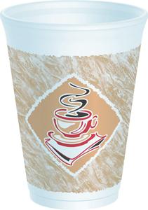 Dart 12X12G Café G&#153; Foam Cups, 12 Oz.