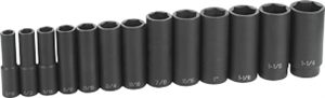 Grey Pneumatic 1312D 13 Pc. 1/2&#39;&#39; Drive Deep Length Fractional Set