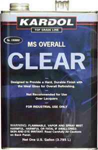 Kardol 150662 Overall MS Urethane Clearcoat, Gallon