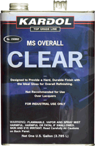 Kardol 150662 Overall MS Urethane Clearcoat, Gallon Kardol 150662 Overall MS Urethane Clearcoat, Gallon