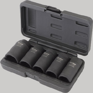 Titan 15345 5 Pc. 12 Pt. Axle Nut Socket Set