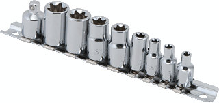 Titan 16139 9 Pc. External Star Socket Set