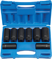 Grey Pneumatic 1708SN 8 Pc. Axle/Spindle Nut Socket Set