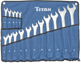 Titan 17330 16 Pc. Metric Wrench Set