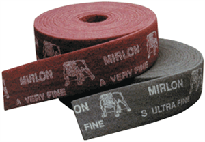 Mirka 18-573-448 Mirlon Scuff Rolls 4&#34;x10 yard -Gray/Ultra Fine