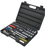 Titan 18194 75 Pc. SAE & Metric Combination Socket Set