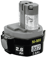 Makita 193157-5 12V BATTERY,NI-MH,2.6AH