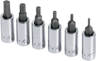 SK Hand Tools 19732 6 Pc. 1/4&quot; Drive Metric Hex Bit Socket Set