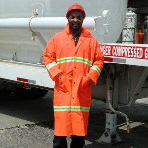 MCR Safety 201CR Luminator 49" Coat w/ Reflective Tape, Orange, L MCR Safety 201CR Luminator 49" Coat w/ Reflective Tape, Orange, L